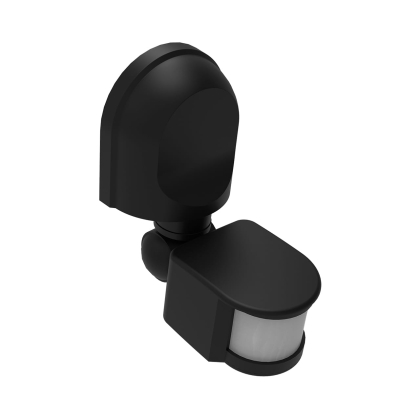 Датчик руху EUROELECTRIC настінний 180° 2-12м чорний, Euroelectric, ST-10(black)