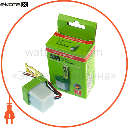 Eurolamp ST-301 GREEN euroelectric выключатель сумеречной «малый» (100)
