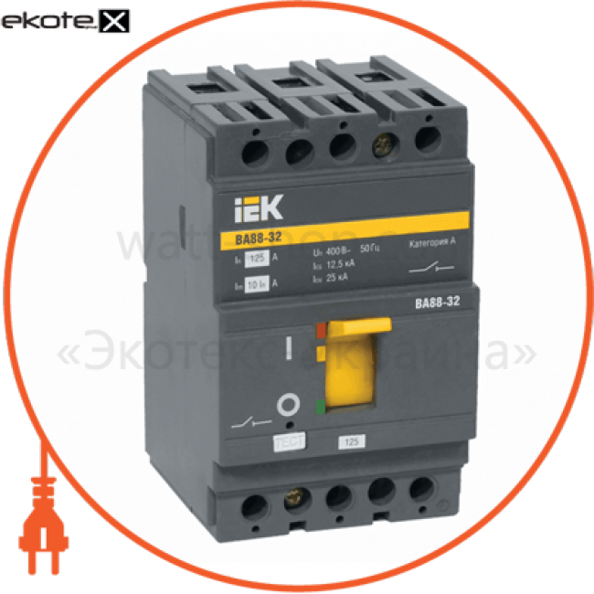 Авт. викл. ВА88-32 3Р 80А 25кА IEK, IEK, SVA10-3-0080-R