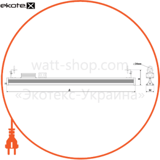 Світильник LED Ейфель LE-0411 45W 4000К IP-65, Ledeffect, LE-СПО-12-045-0411-65Д