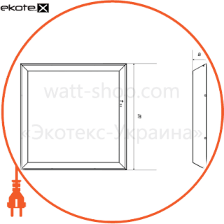 Світильник LED Офіс LE-0360 33W 3000К, Ledeffect, LE-CВO-03-040-0360-20T