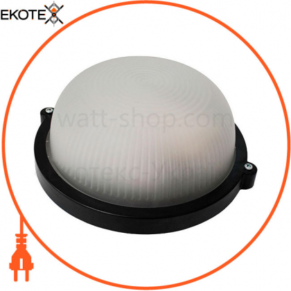 Світильник НПП-65 коло черн опал.ПС-1002-11-0 / 1LED-12w, Ecostrum, 72037