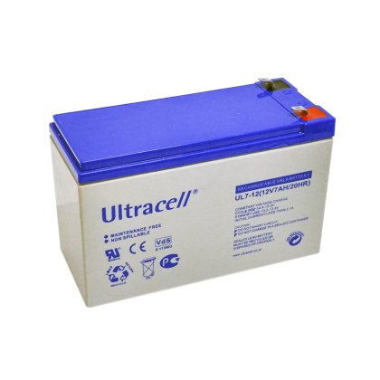 Ultracell Акумулятор AGM 12V 7Ah, Ultracell, UL7-12