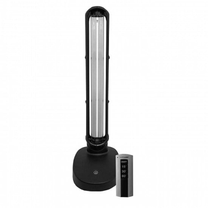 Лампа EUROLAMP бактерицидна безозонова на підставці пластик 38W black, Eurolamp, UVPB-38(black)