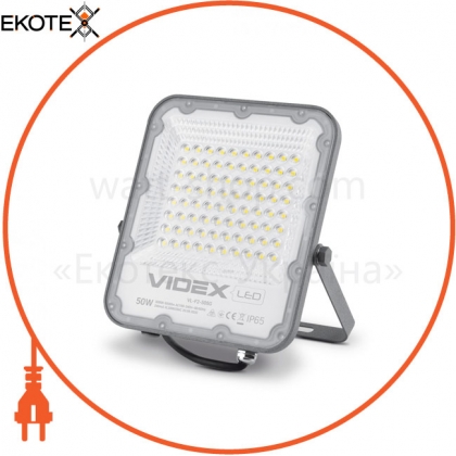LED прожектор VIDEX PREMIUM 50W 5000K 220V Gray
