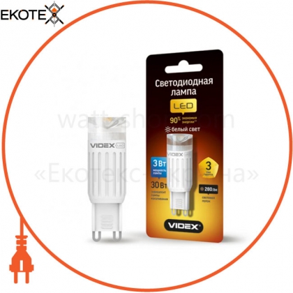 LED лампа VIDEX G9-I 3W G9 4100K 220V, Videx, 23510