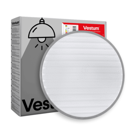 GRILL зоряне небо 30W 375*60мм 4000К метал, Vestum, VS-90037