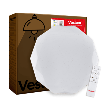 DIAMANT зоряне небо 60W 395*55мм 3000К-6500К з ДК, Vestum, VS-91042