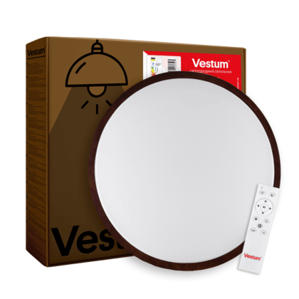 SLOT матовий 80W 490*65мм 3000К-6500К з ДК махагон, Vestum, VS-91048