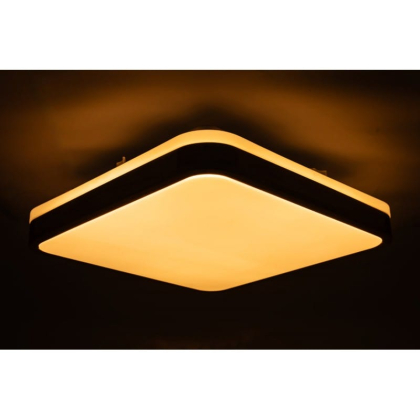 GLOW матовий 60W 391*391*65мм 3000К-6500К з ДК махагон, Vestum, VS-91051