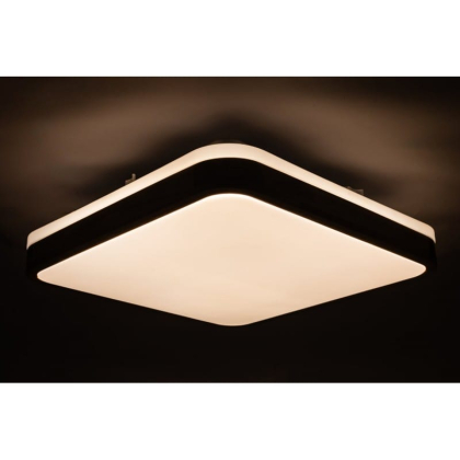 GLOW матовий 60W 391*391*65мм 3000К-6500К з ДК махагон, Vestum, VS-91051