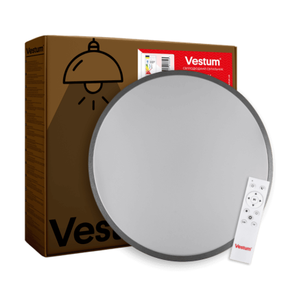 RING матовий 80W 480*60мм 3000К-6500К з ДК срібний, Vestum, VS-91058