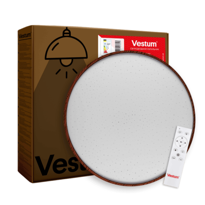 FOREST зоряне небо 60W 395*65мм 3000К-6500К з ДК амарант, Vestum, VS-91059