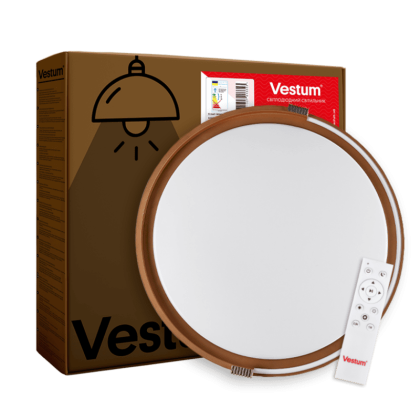 COLISEUM матовий 60W 395*60мм 3000К-6500К з ДК біле золото, Vestum, VS-91065