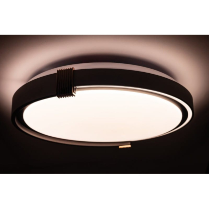 COLISEUM матовий 60W 395*60мм 3000К-6500К з ДК білий з чорним, Vestum, VS-91067