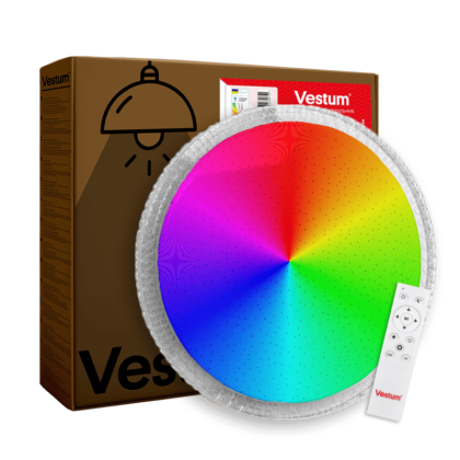 CRYSTAL зоряне небо 60W 395*60мм 3000К-6500К RGB з ДК, Vestum, VS-91069