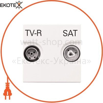 Рамка + панель розетки TV-R-SAT, Makel, 32101744