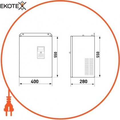 Enext i0800019 преобразователь частотный e.f-drive.110 110квт 3ф / 380в