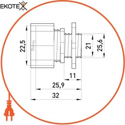 Enext i0450002 труба металлическая e.industrial.pipe.thread.1/2 с резьбой , 3.05 м