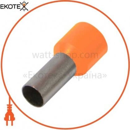 Ізольований наконечник втулковий e.terminal.stand.e1508.orange 1,5 кв. мм, помаранчевий, Enext, s3036028