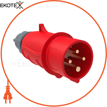Вилка переносна ССІ-014 16А-6ч/380-415В 3Р+РЕ IP44 MAGNUM IEK, IEK, PSN02-016-4