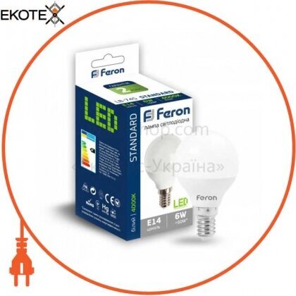 Feron 25672 светодиодная лампа feron lb-745 6w e14 4000k