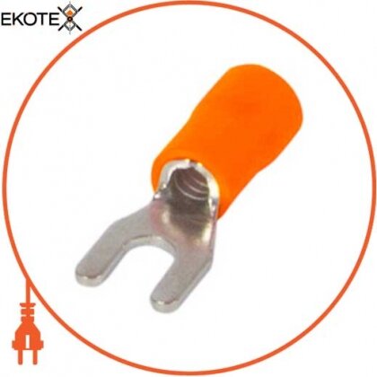 Ізольований наконечник вилочний e.terminal.stand.sv.1,25.3,2.orange 0.5-1.5 кв. мм, помаранчевий, Enext, s2036007