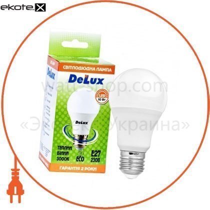 Delux 90005144 лампа светодиодная delux bl60 10вт е27 3000k теплый белый