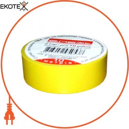 Enext s022002 изолента e.tape.stand.10.yellow, желтая (10м)