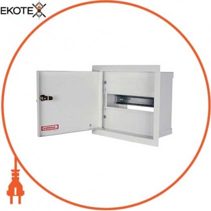 Шафа розподільний e.mbox.RP-6-P-Z мет. вбудовуваний, 6 мод. c замком, 215х150х125 мм, Enext, RP-6-P Z