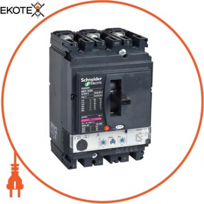 3П3Т Автоматичний вимикач MICROLOGIC 2.2 160A NSX160H, Schneider, LV430790