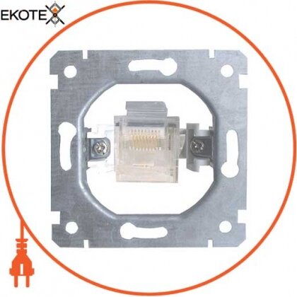 Механізм e.mz.16112.rj.45 розетки одинарної комп'ютерної під Jack RJ45, Enext, ins0010033