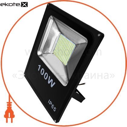 Прожектор світлодіодний UА LED100-7000/6500/NISчорний, Ecostrum, UА LED100-7000/6500/NISчорний