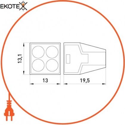 Enext p0670002 клемна колодка e.lc.pro.ac.4