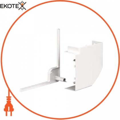 Тримач кабелю 45 - bend 90 ° - 140 x 55 mm - PC / ABS - polar white, Schneider, ISM10303P