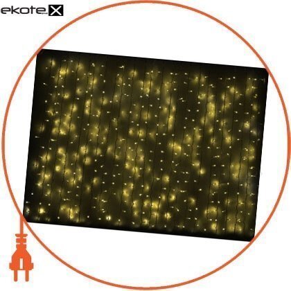 Delux 10008255 гирлянда внешняя delux curtain 912led 2x3m желтый / белый ip44