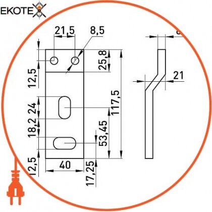 Enext i0050006 шина e.industrial.ukm.800s.busbar