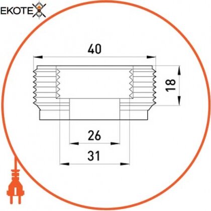 Enext i0410006 труба металлическая e.industrial.pipe.thread.1/2 с резьбой , 3.05 м