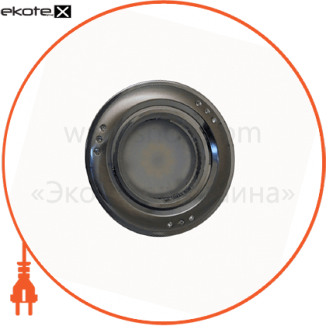 світильник точковий поворотний DELUX HDL16157R 50Вт G5.3 титан-хром, Delux, 10082445