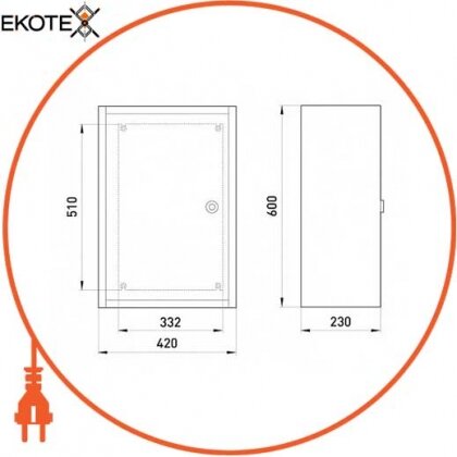 Enext БМ-62C+П бокс монтажный навесной бм-62c+п (420 х 600 х 230) ip31