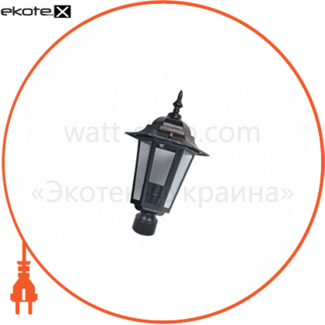 світильник садово-парковий PALACE A03 60Вт Е27 чорний, Delux, 10008441