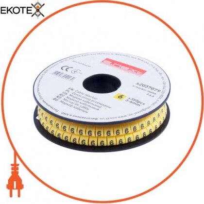 Enext s2037079 маркер кабельний e.marker.stand.3.6.6, 3-6 кв.мм, 6, 350 шт