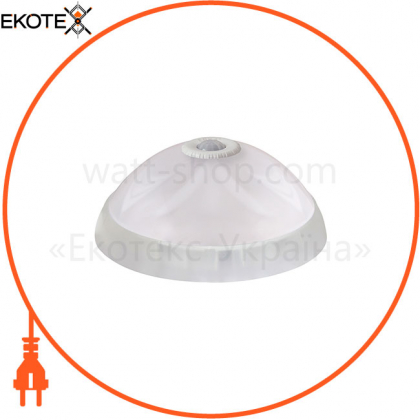 Світильник ERKA 1126D LED-PB, настінно-стельовий з вбудованим і регульованим датчиком руху, 12 W, 6000K білий, IP 20, ERKA, 190220