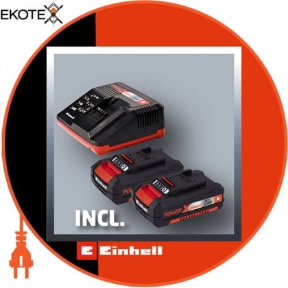 Einhell 4513830 акумуляторний шуруповерт te-cd 18/2 li kit (2x1,5 ah)