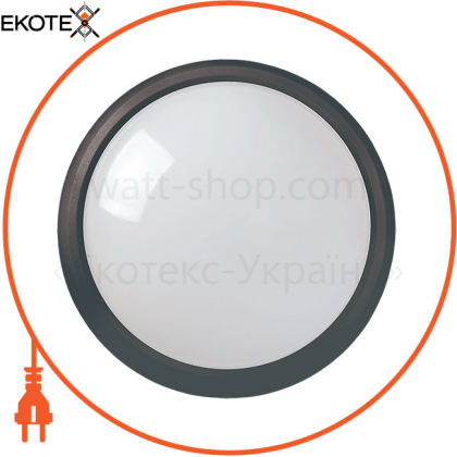 Светильник светодиодный ДПО 5011 8Вт 4000K IP65 круг черный IEK