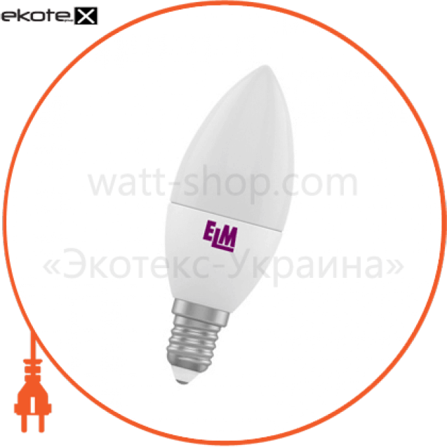 С37 4W PA10 E14 3000 ELM, ELM, 18-0076