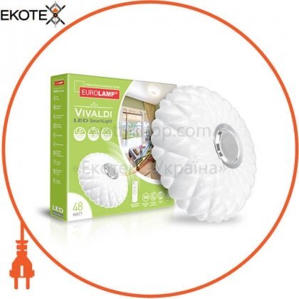 Світлодіодний EUROLAMP LED Світильник музичний SMART LIGHT 48W Vivaldi 3000-6500K, Eurolamp, LED-SLM-48W-N14(deco)
