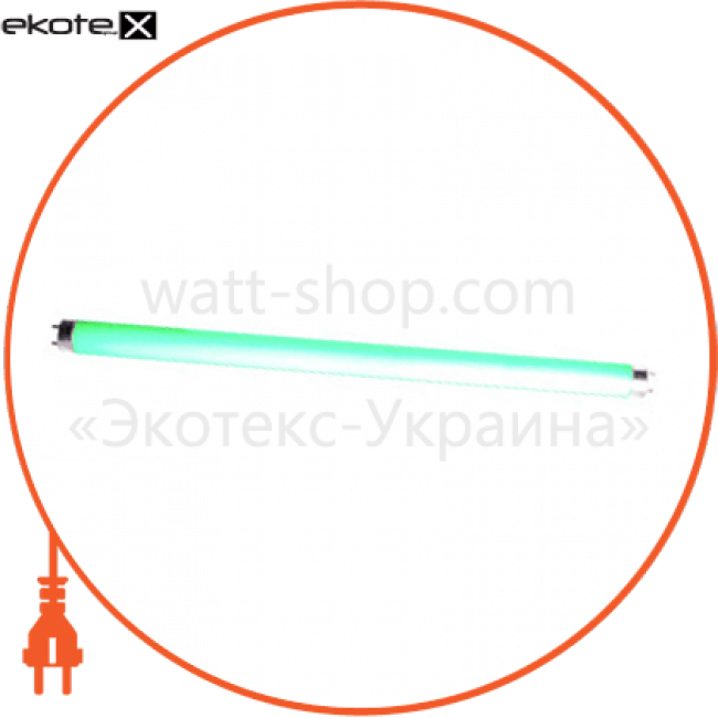 Лампа люмінесцентна e.fl.t8.g13.18.green G13 T8 18Вт зелена, Enext, l006021
