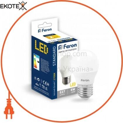 Feron 25674 светодиодная лампа feron lb-745 6w e27 2700k