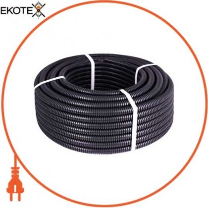 Enext s028037b труба гофрированная тяжелая (750н) e.g.tube.pro.14.20 (50м).black, черная